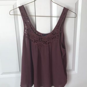 AMERICAN EAGLE OUTFITTERS  BURGUNDY TANK